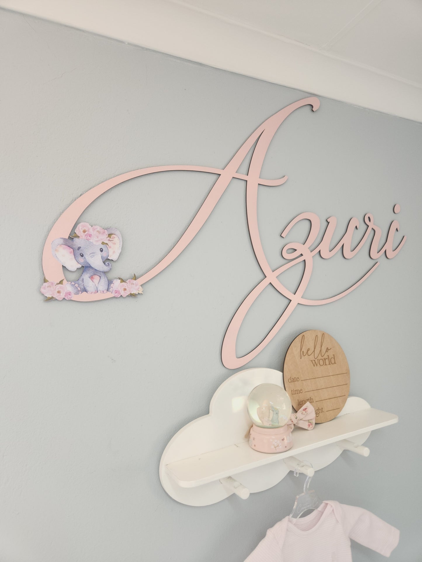 Painted Wooden Wall Names