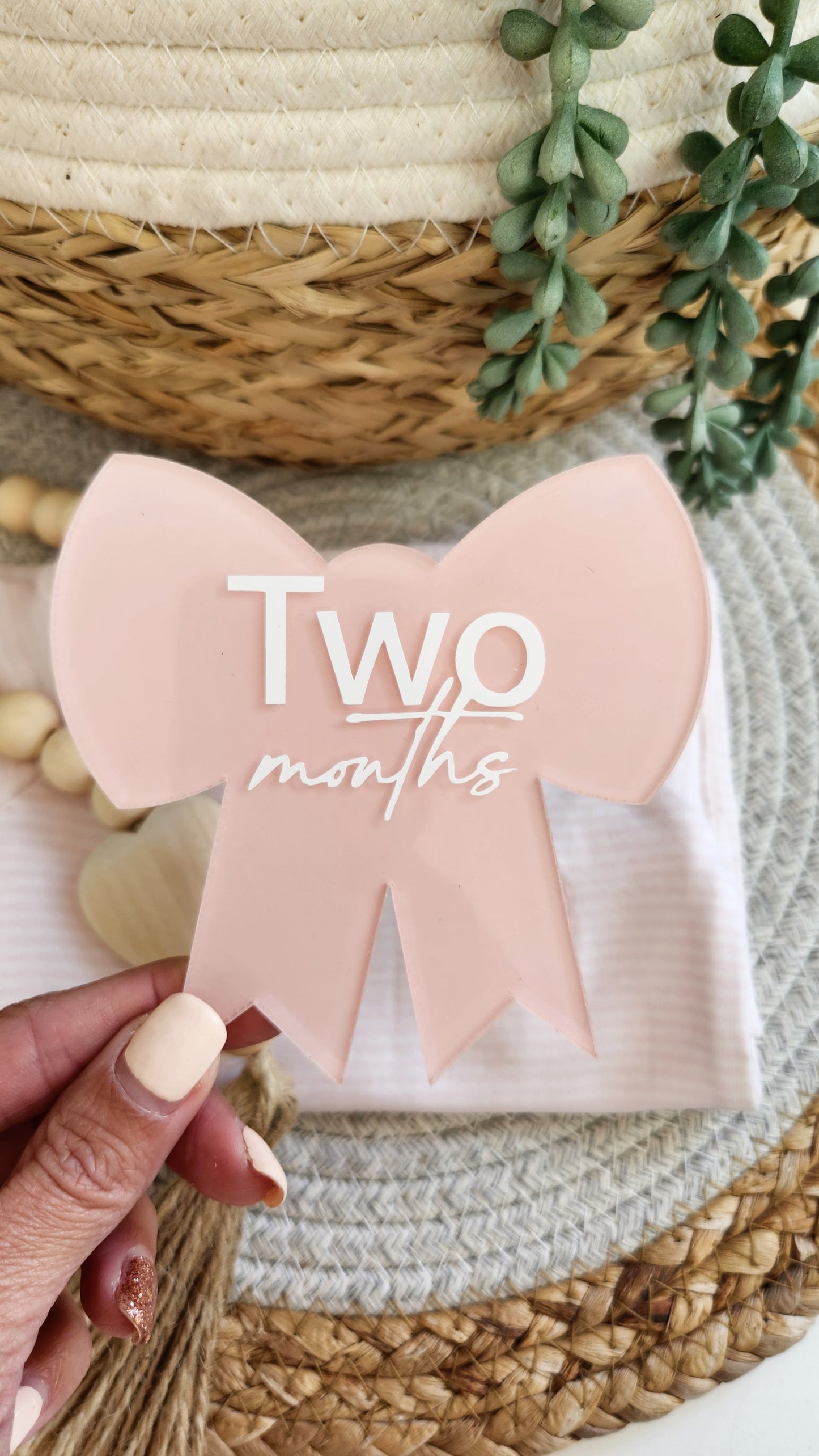 Acrylic Bow milestone set