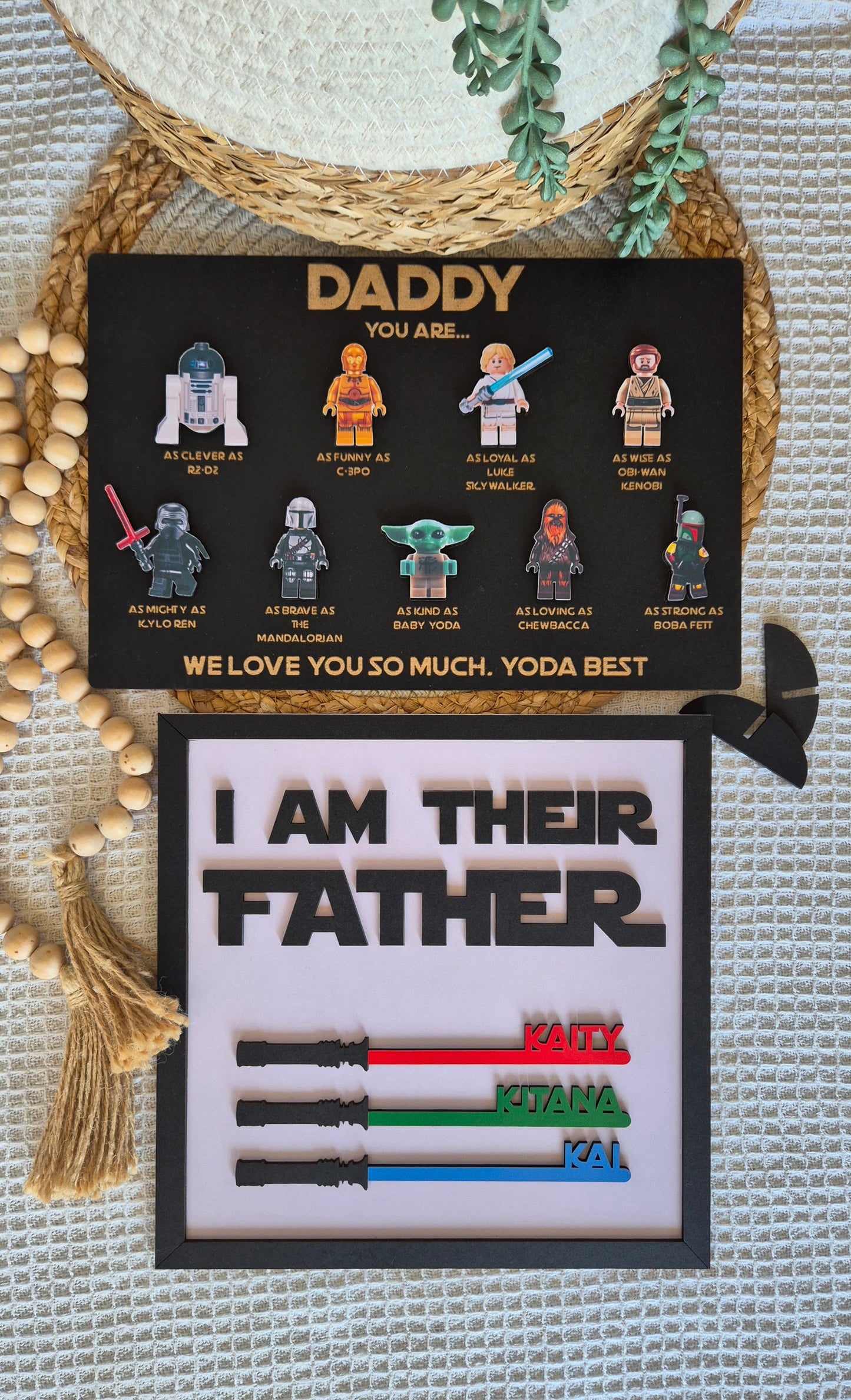 Starwars figurines Plaque