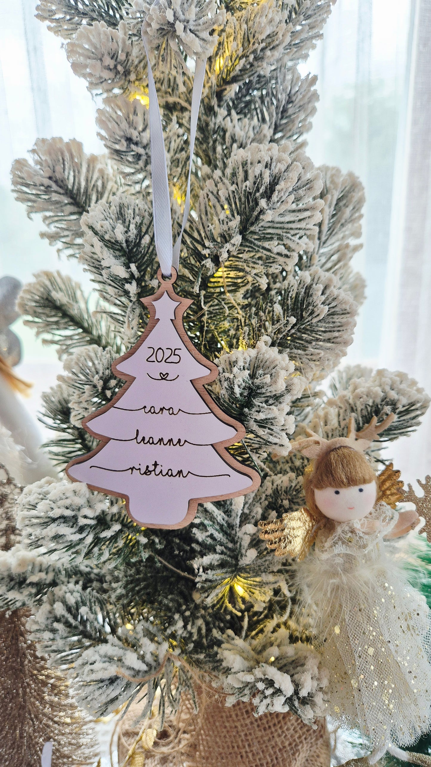 Double layer Family Tree Ornament