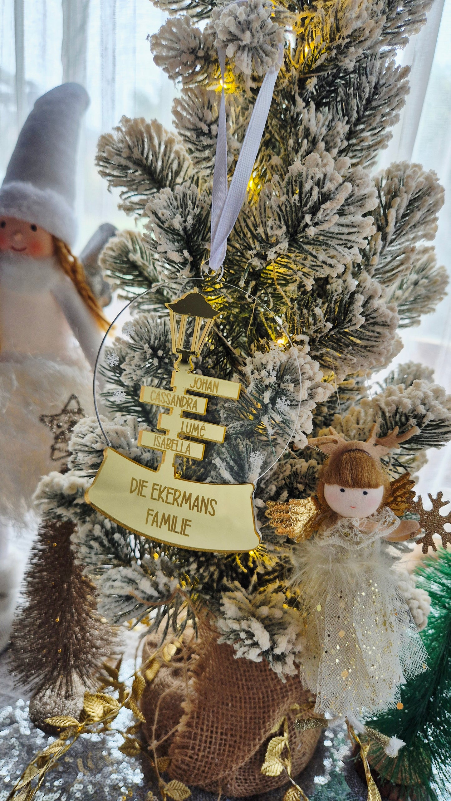 Double acrylic Family snowglobe