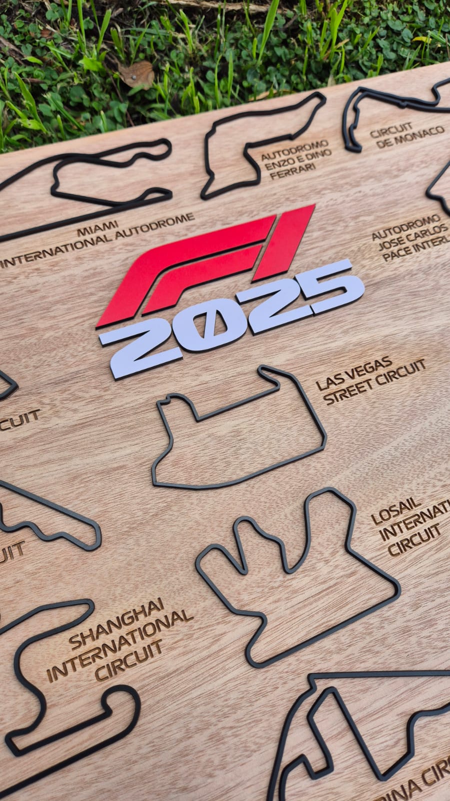2025 Formula 1 Circuit Wall Art – Personalized Team Edition
