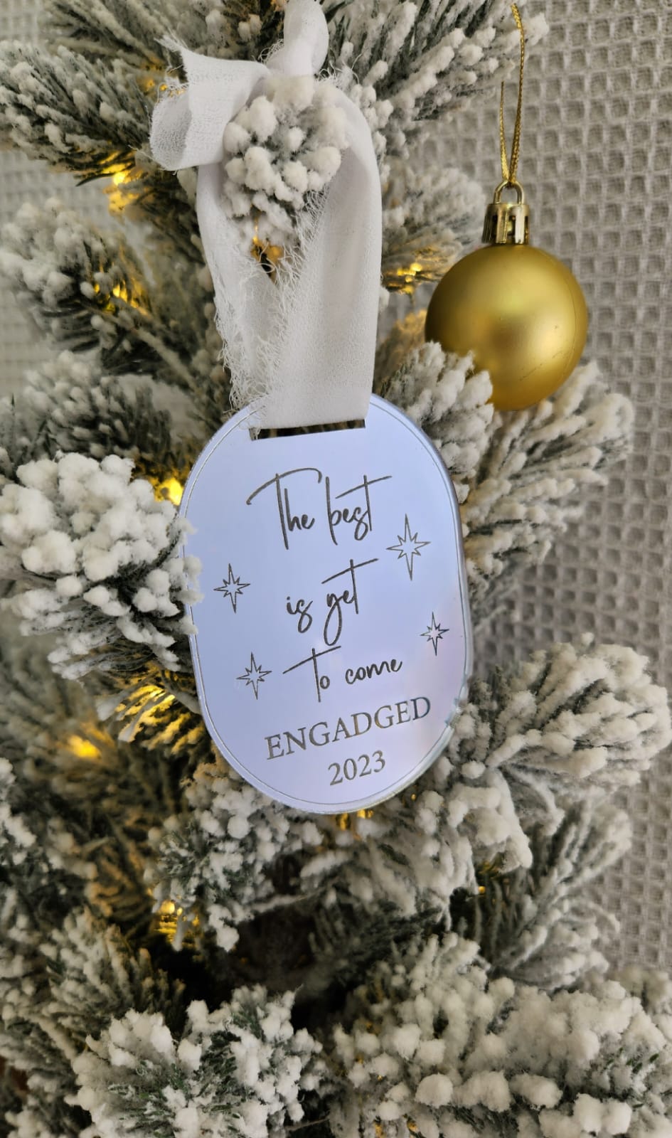The best is yet to come tree ornament (personalised)