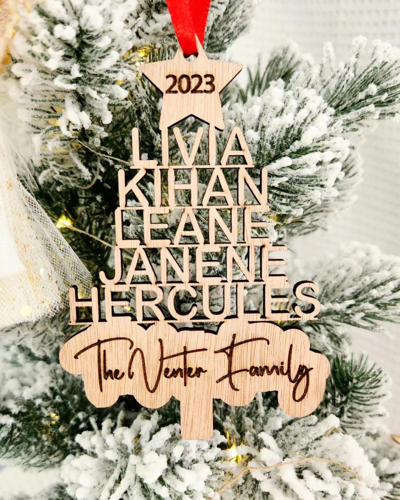 Family tree ornament