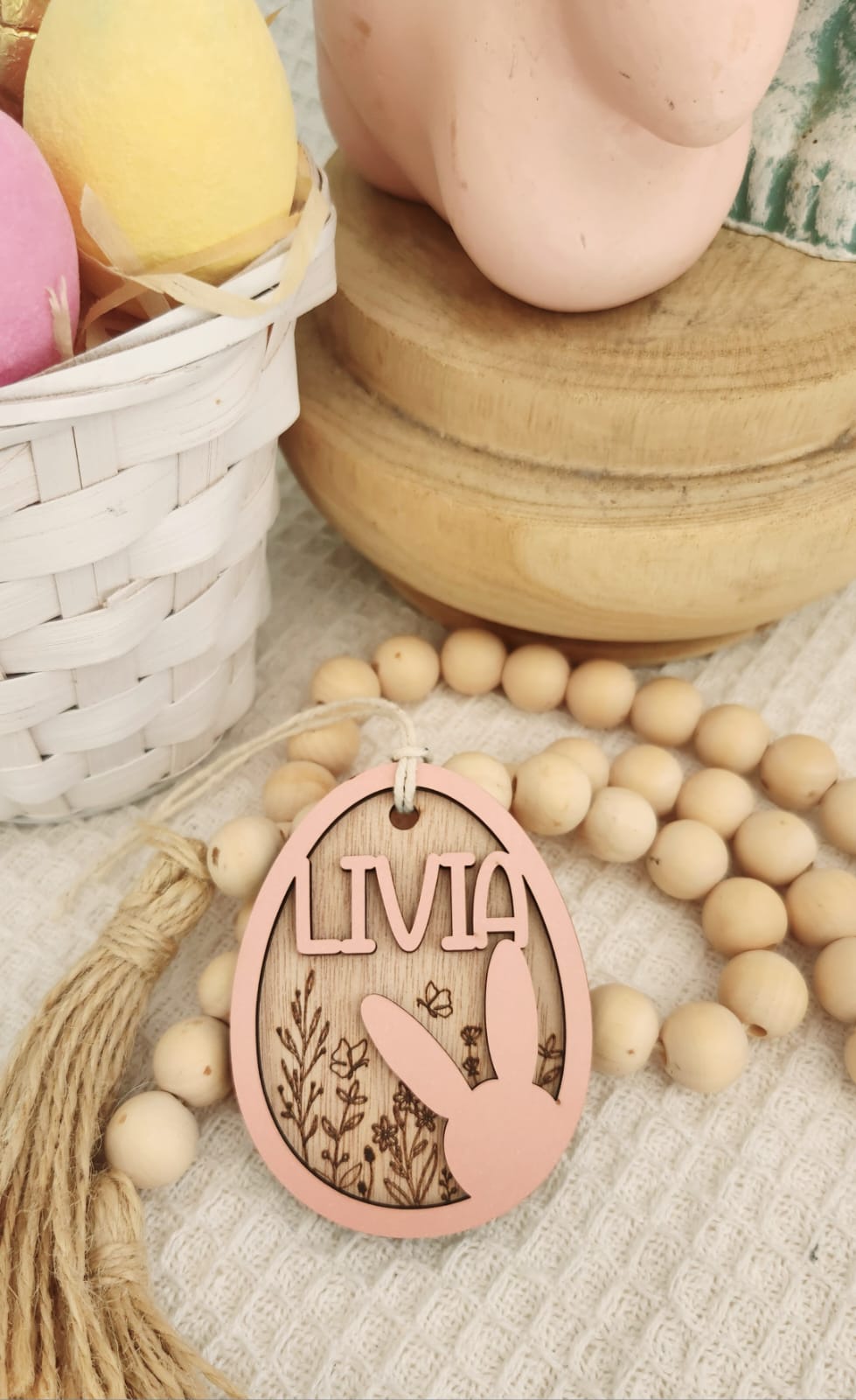 Double Layer Eater Bunny Tag