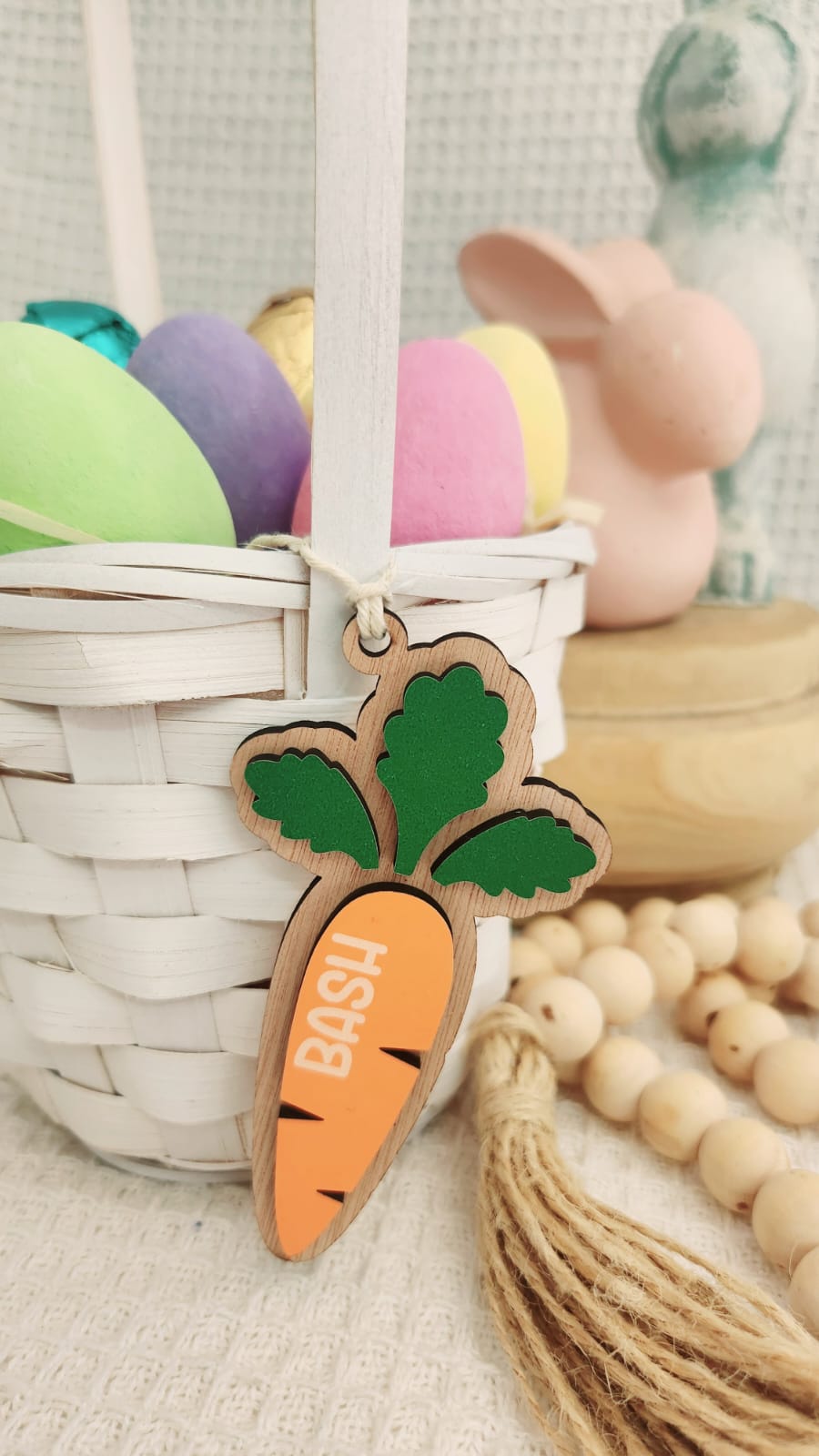 Easter Bunny Carrot tag