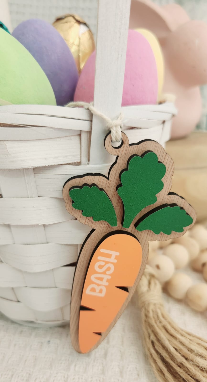 Easter Bunny Carrot tag