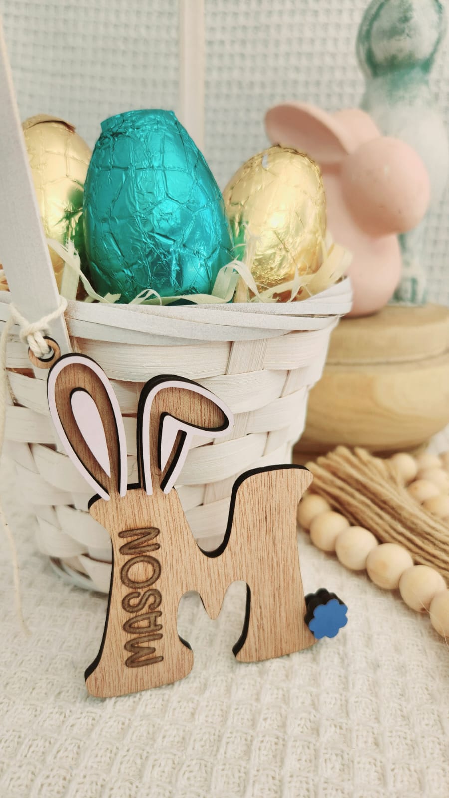 Letter Easter Tag