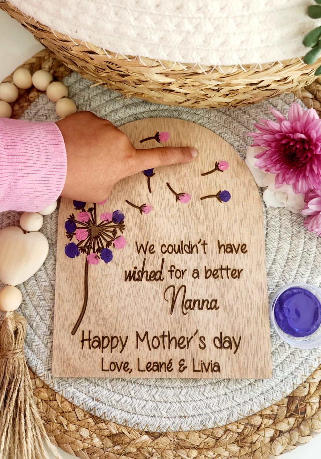 Mother's Day Dandelion plaque