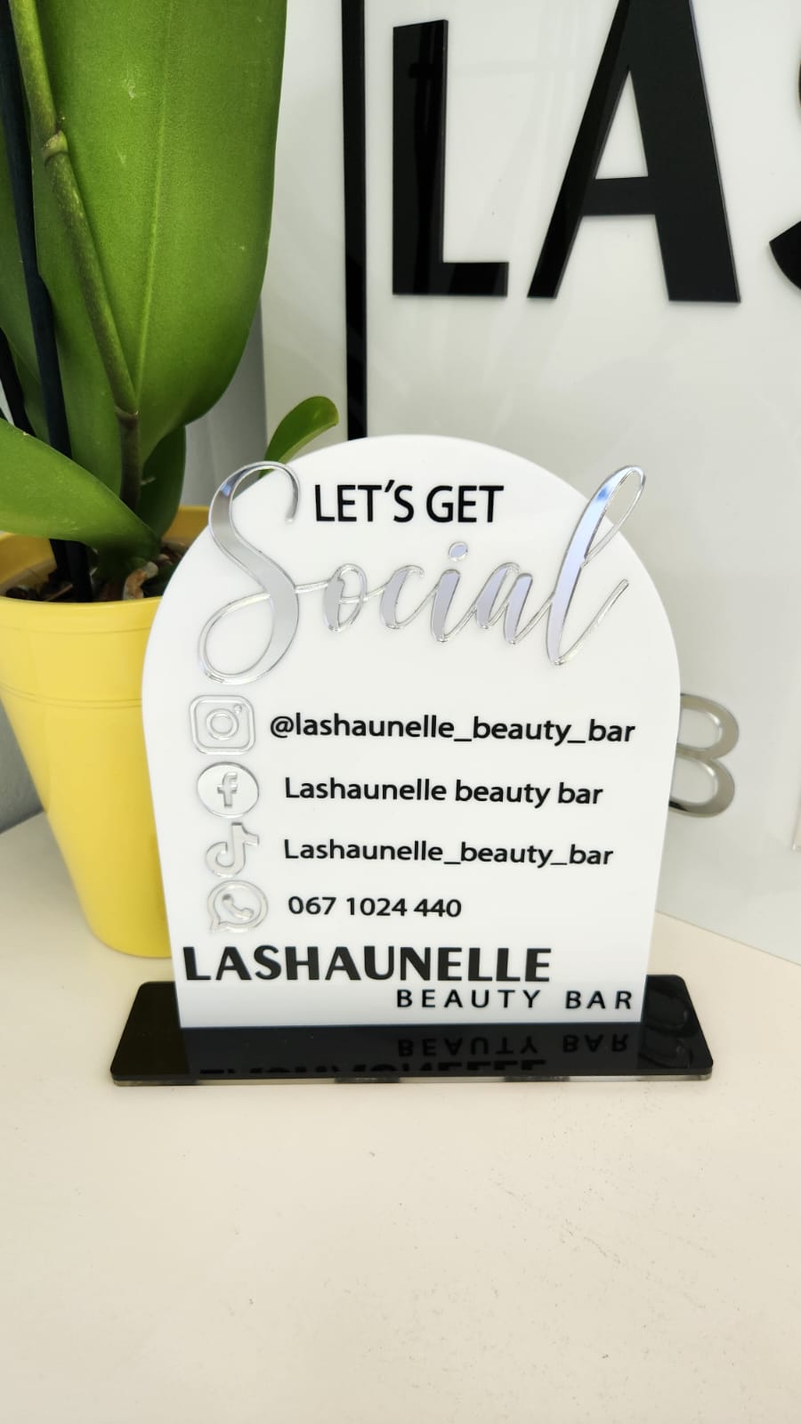 Let's get social sign