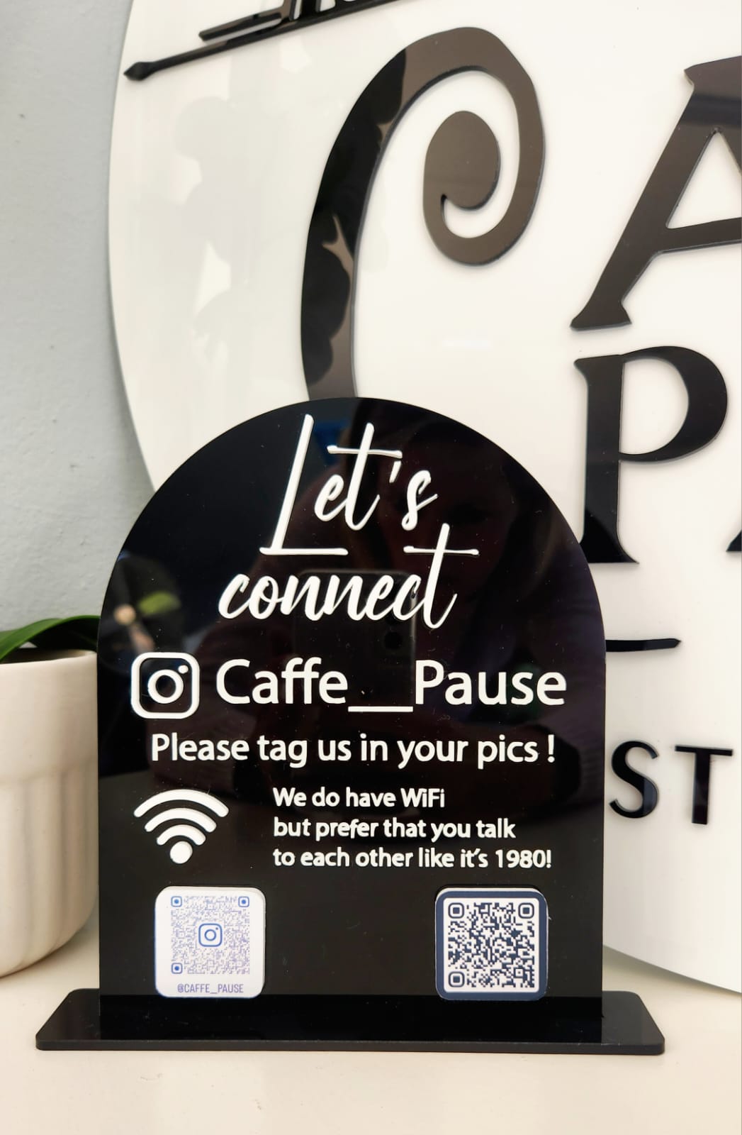 Let's get social sign