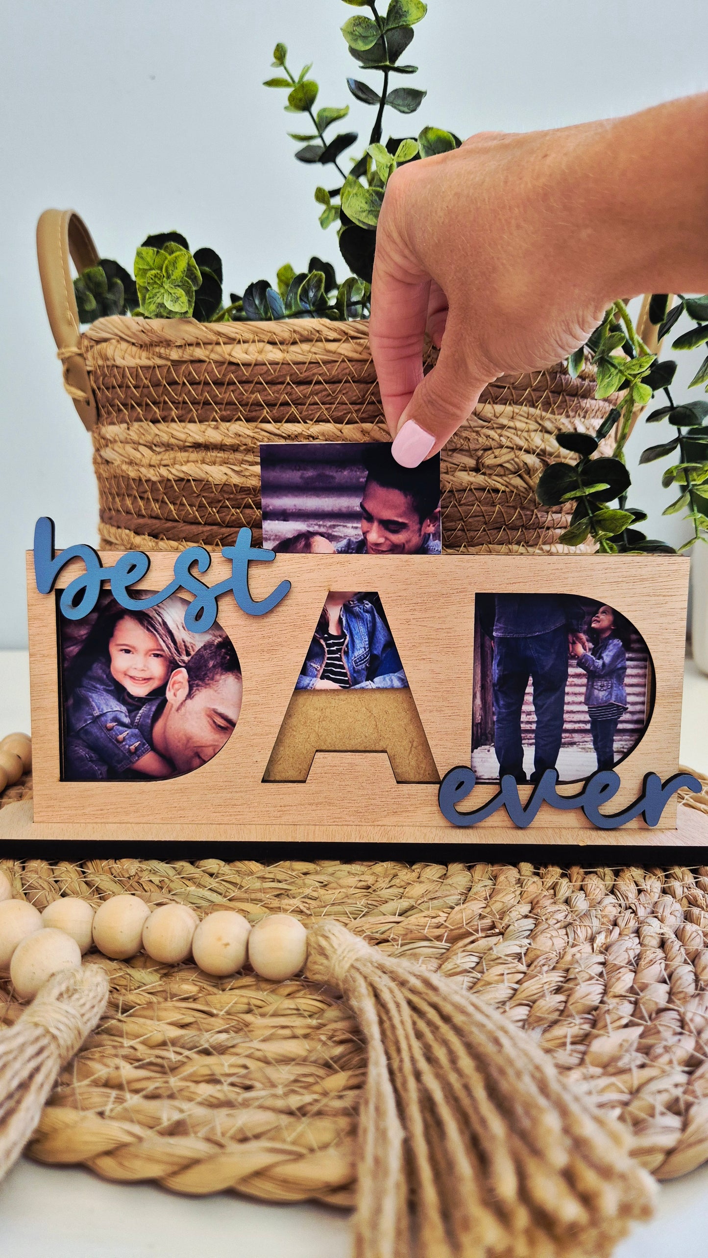 DAD standing photo frame