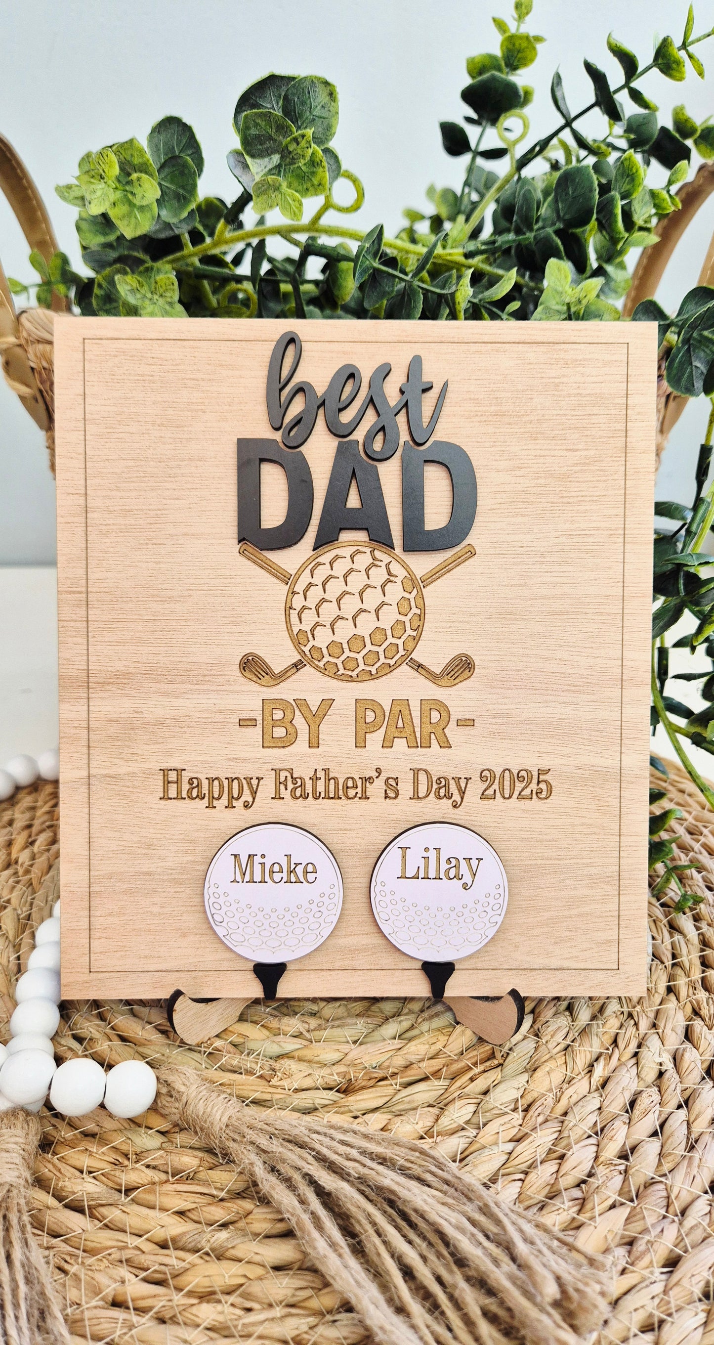 Father's Day Golf plaque