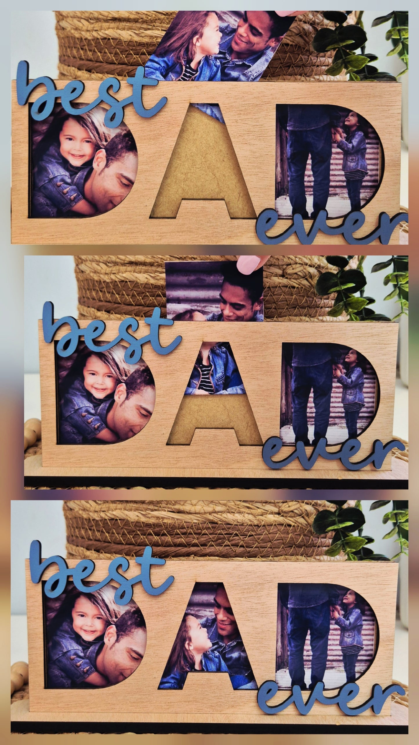 DAD standing photo frame