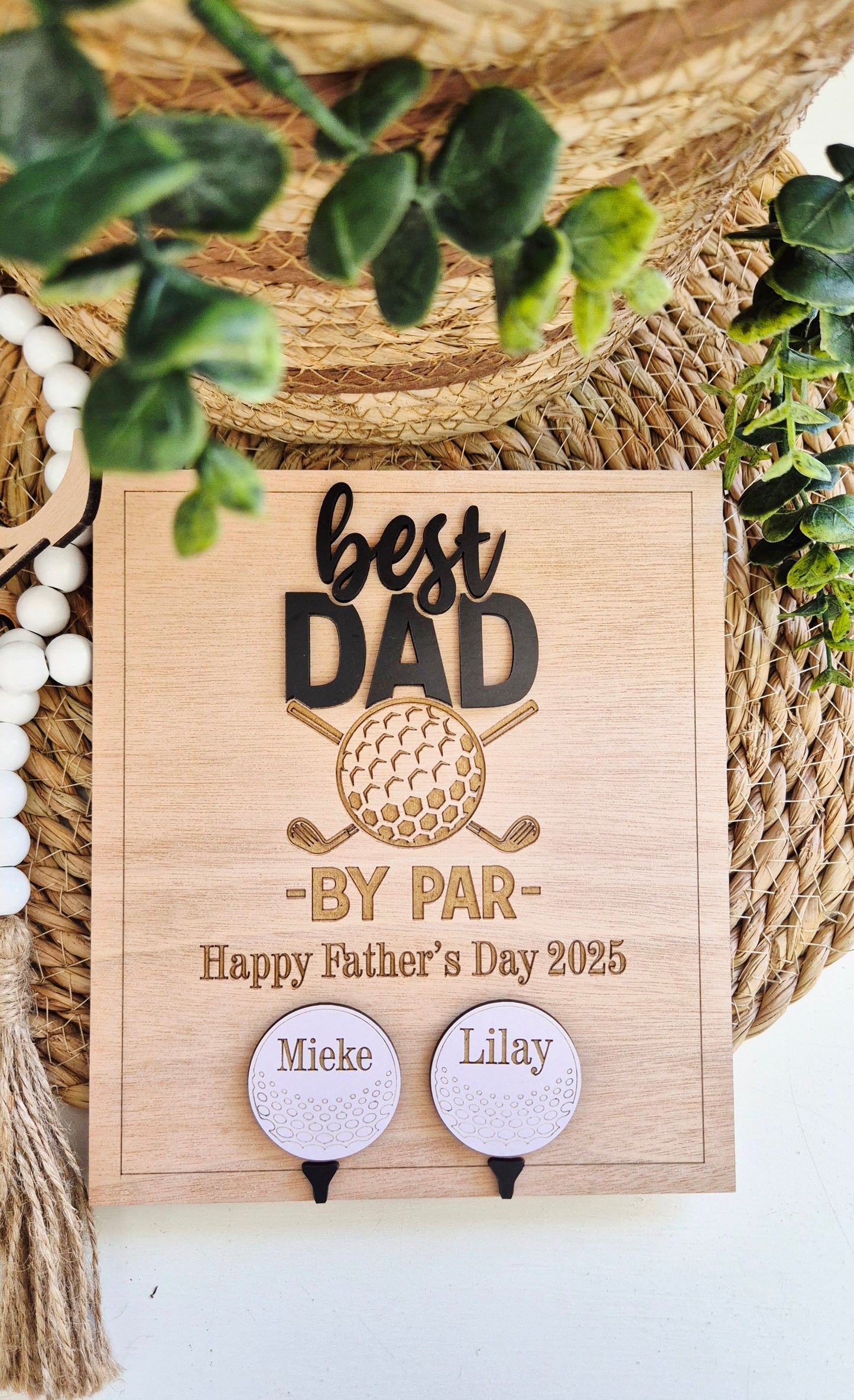 Father's Day Golf plaque