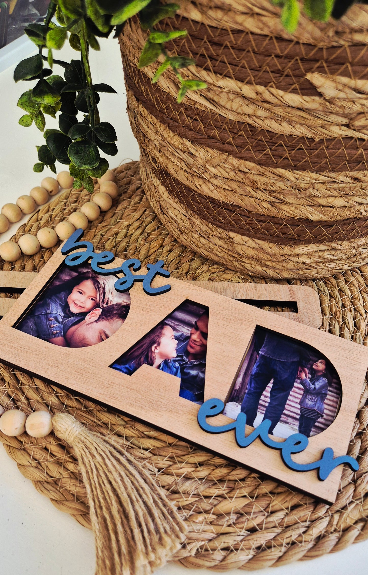 DAD standing photo frame