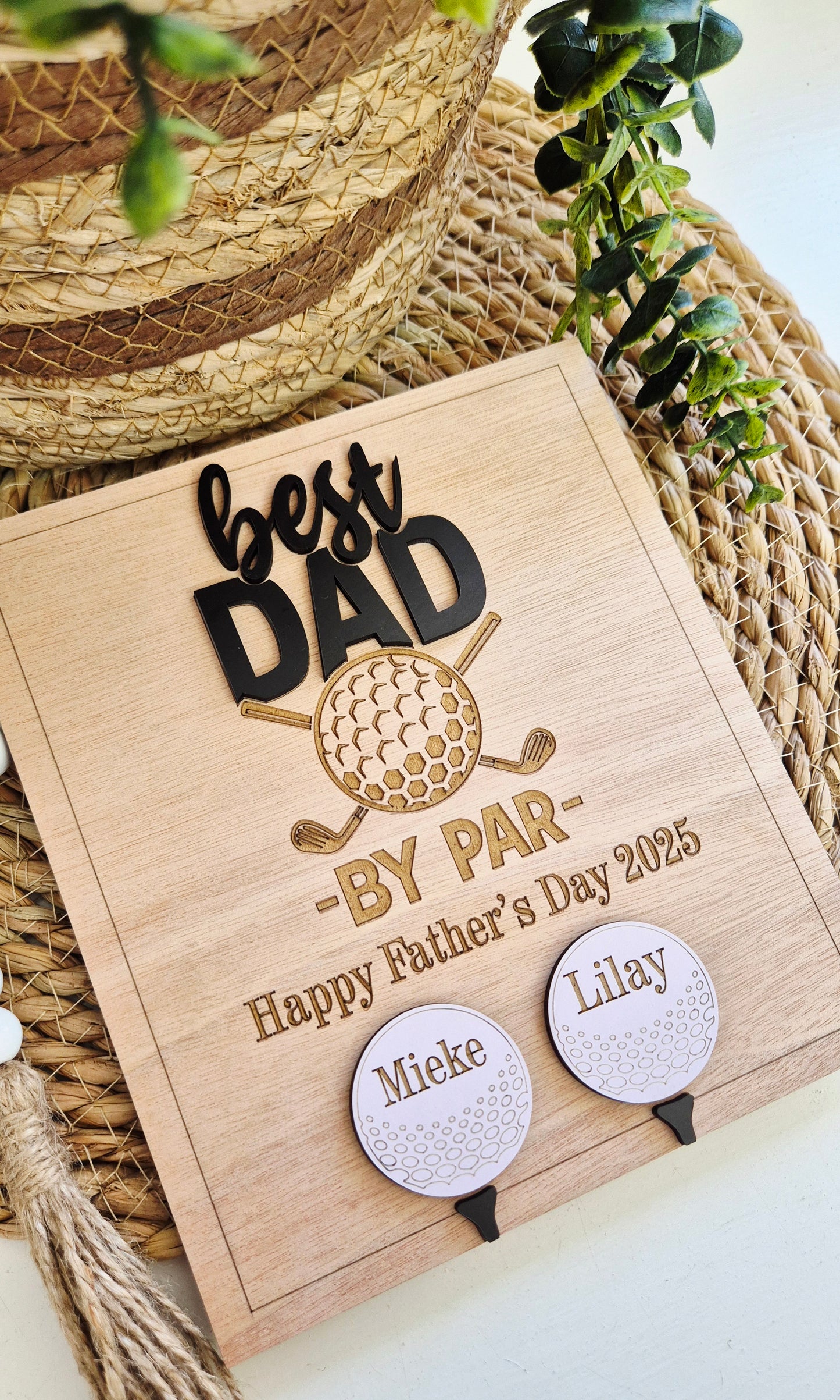Father's Day Golf plaque