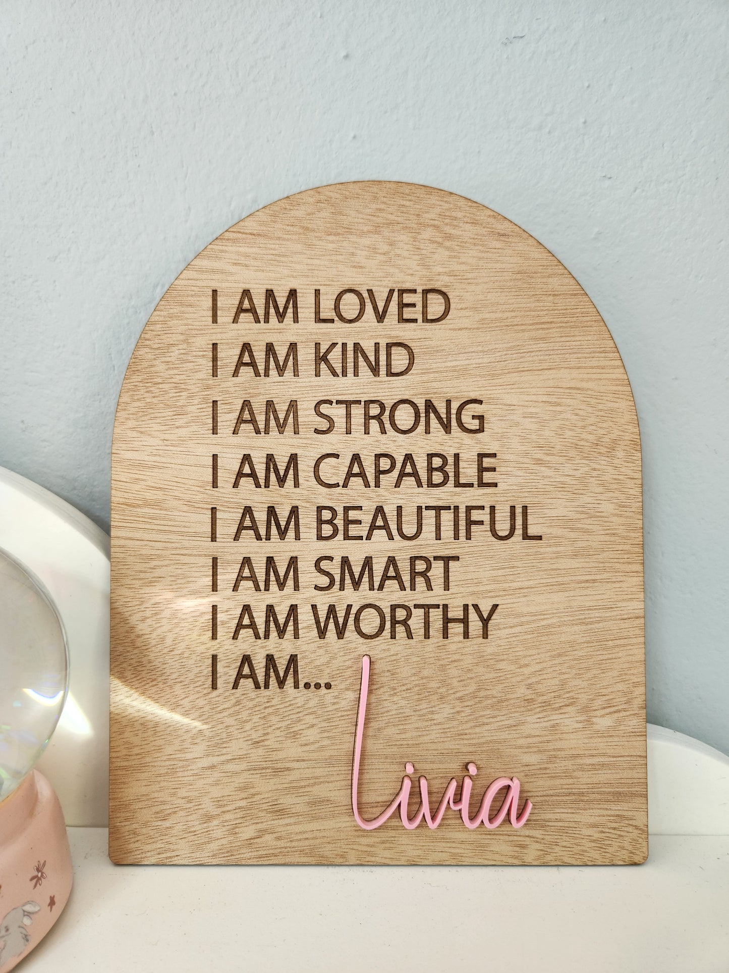 Affirmation Plaques Wood