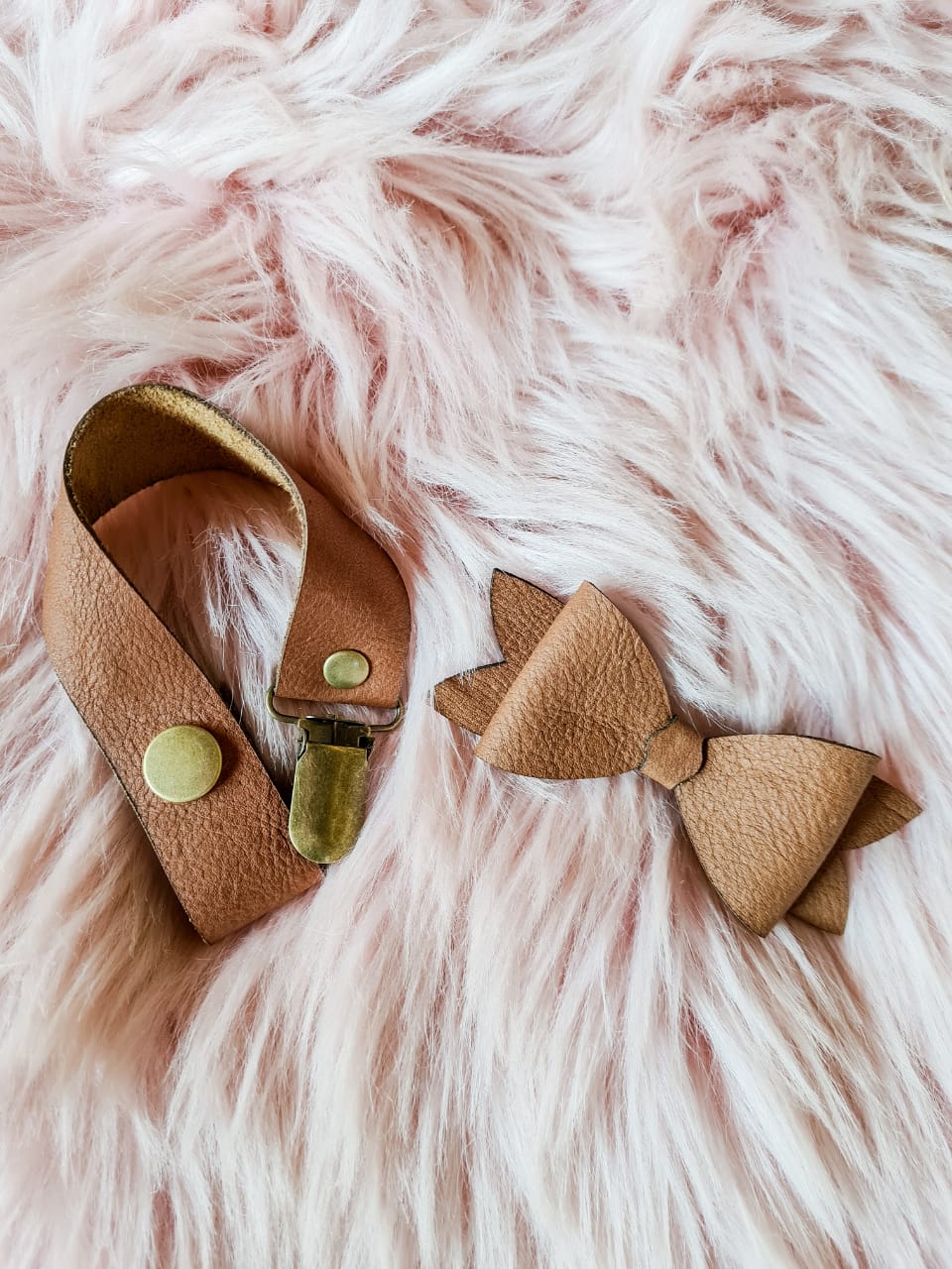 Genuine Leather Handmade Bow or Headband (2 pack) Was R140 now R105)