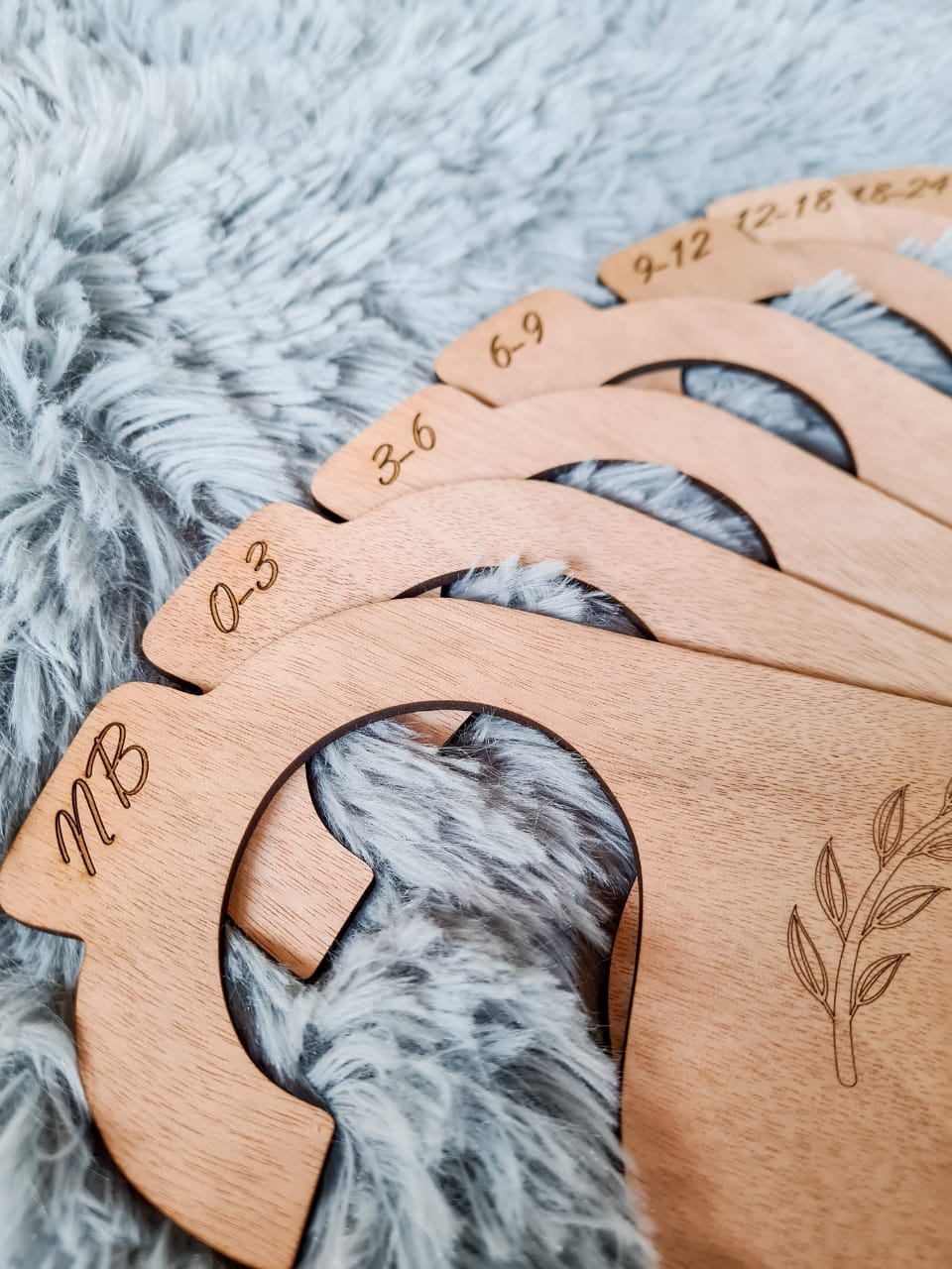 Wooden Engraved Closet Dividers