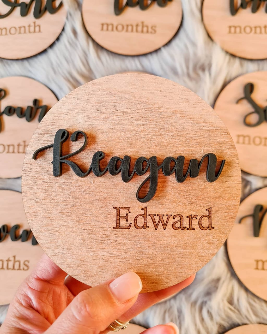 Raised milestone discs