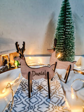 Load image into Gallery viewer, Reindeer Table Decor (personalised)
