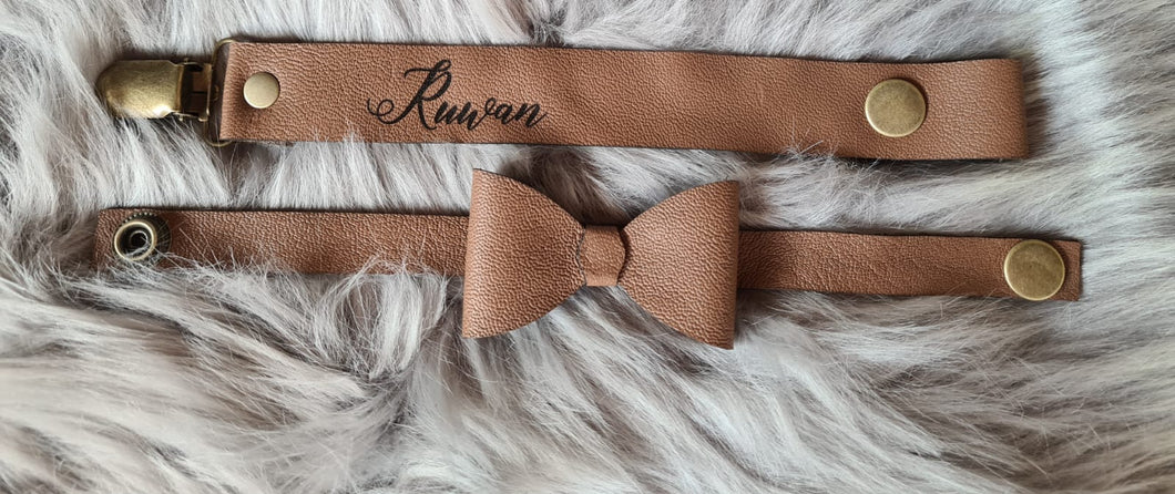 Genuine Leather Handmade Bow Tie