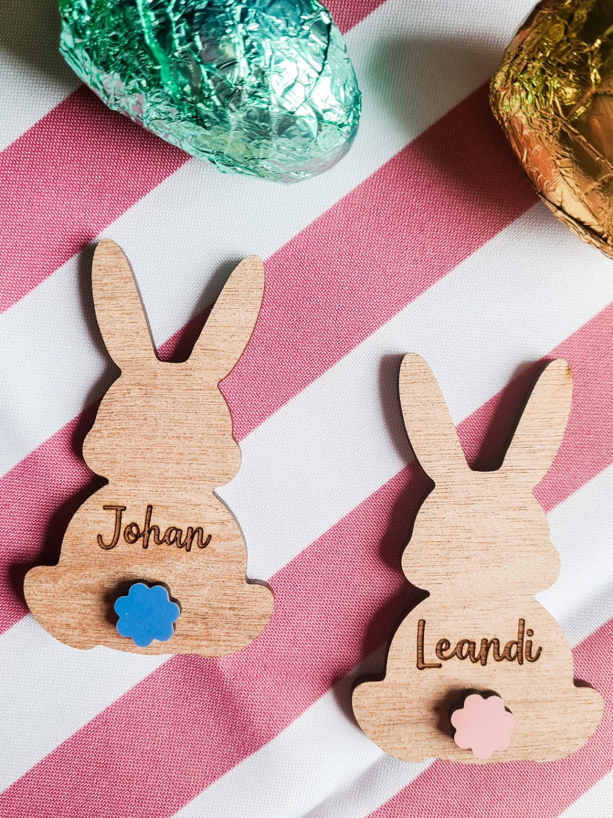 Personalised easter egg bags