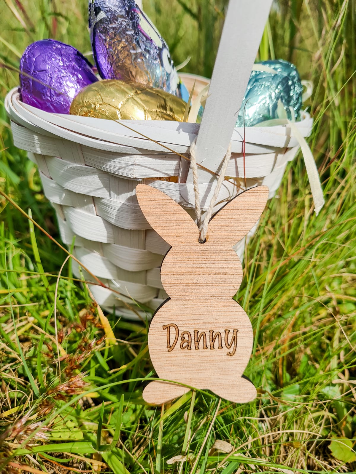 Personalised Easter basket tags