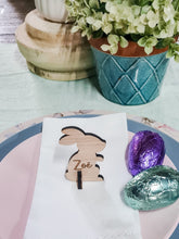 Load image into Gallery viewer, Personalized Bunnies with colored tails

