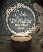 Load image into Gallery viewer, Floral LED night lights with LED base (personalised)
