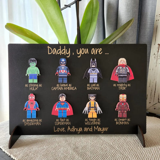 Father`s Day Super Hero Plaque