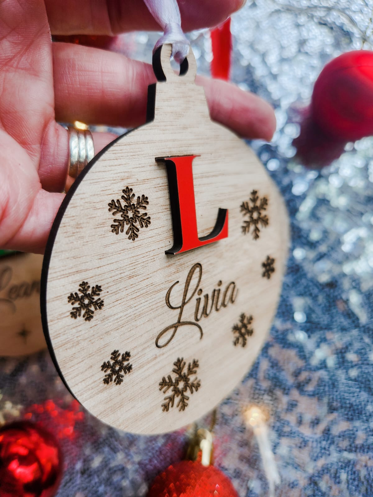 3D Christmas tree ornament (personalised)