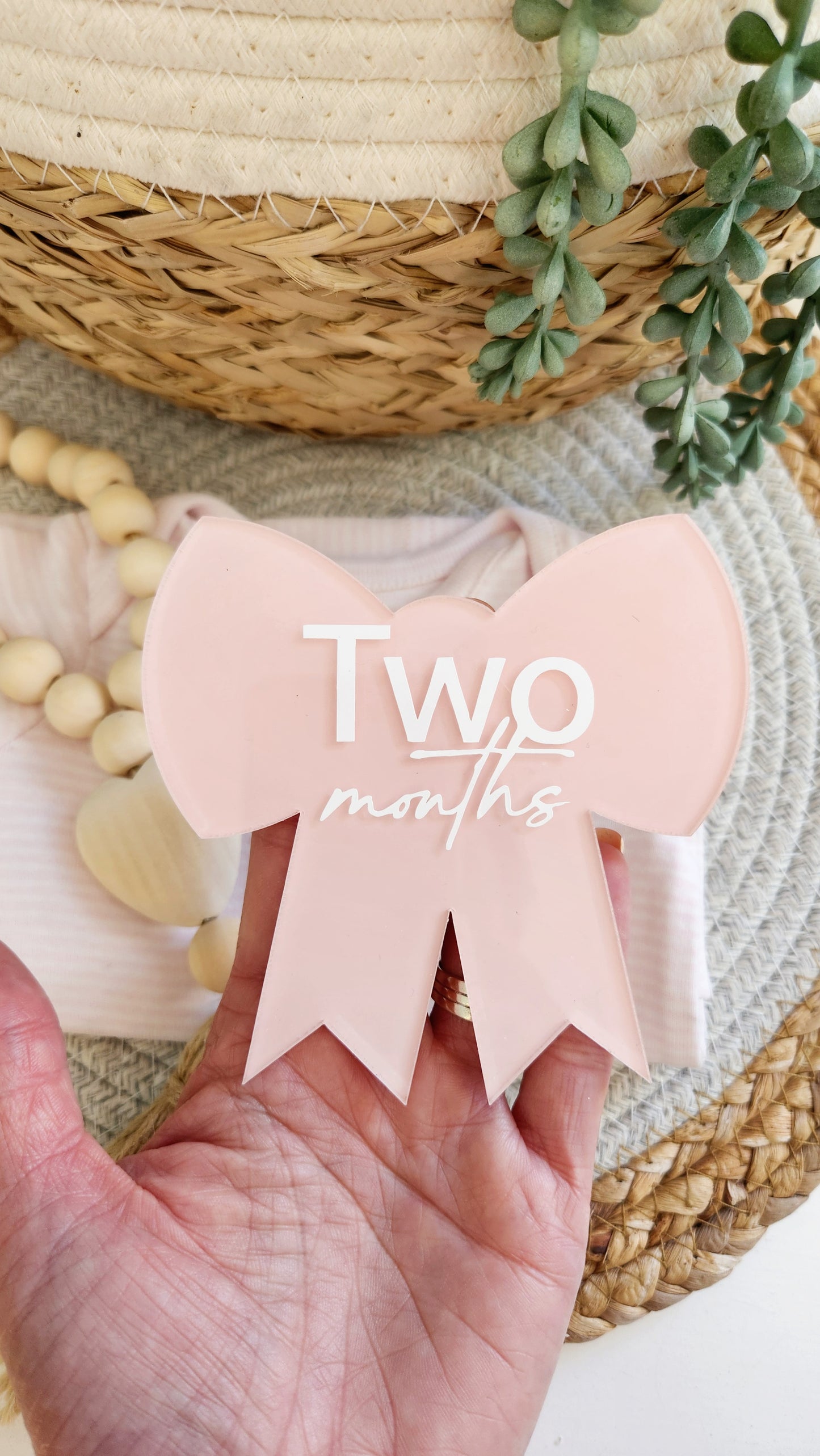 Acrylic Bow milestone set