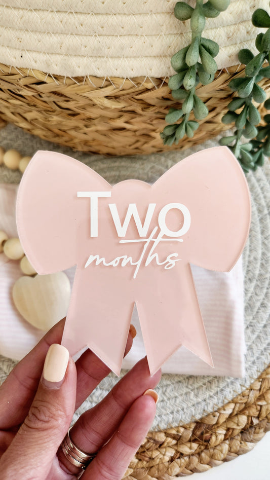 Acrylic Bow milestone set