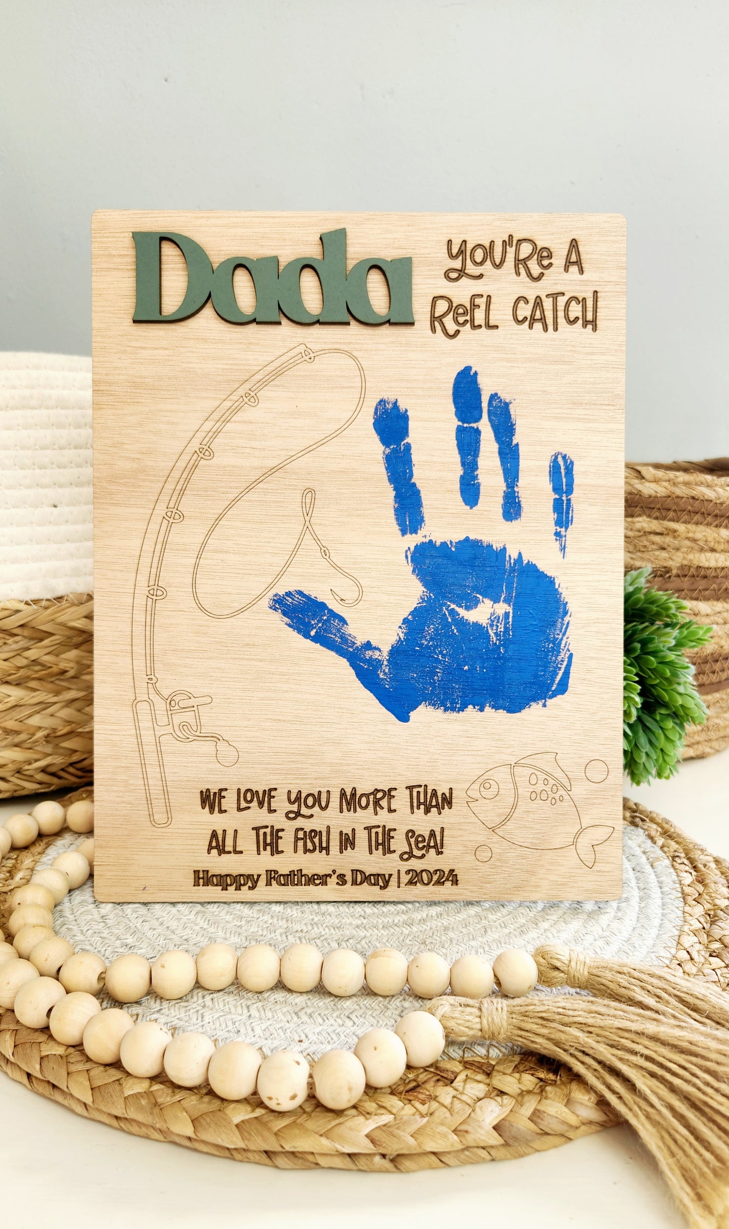"Reel Catch" plaque