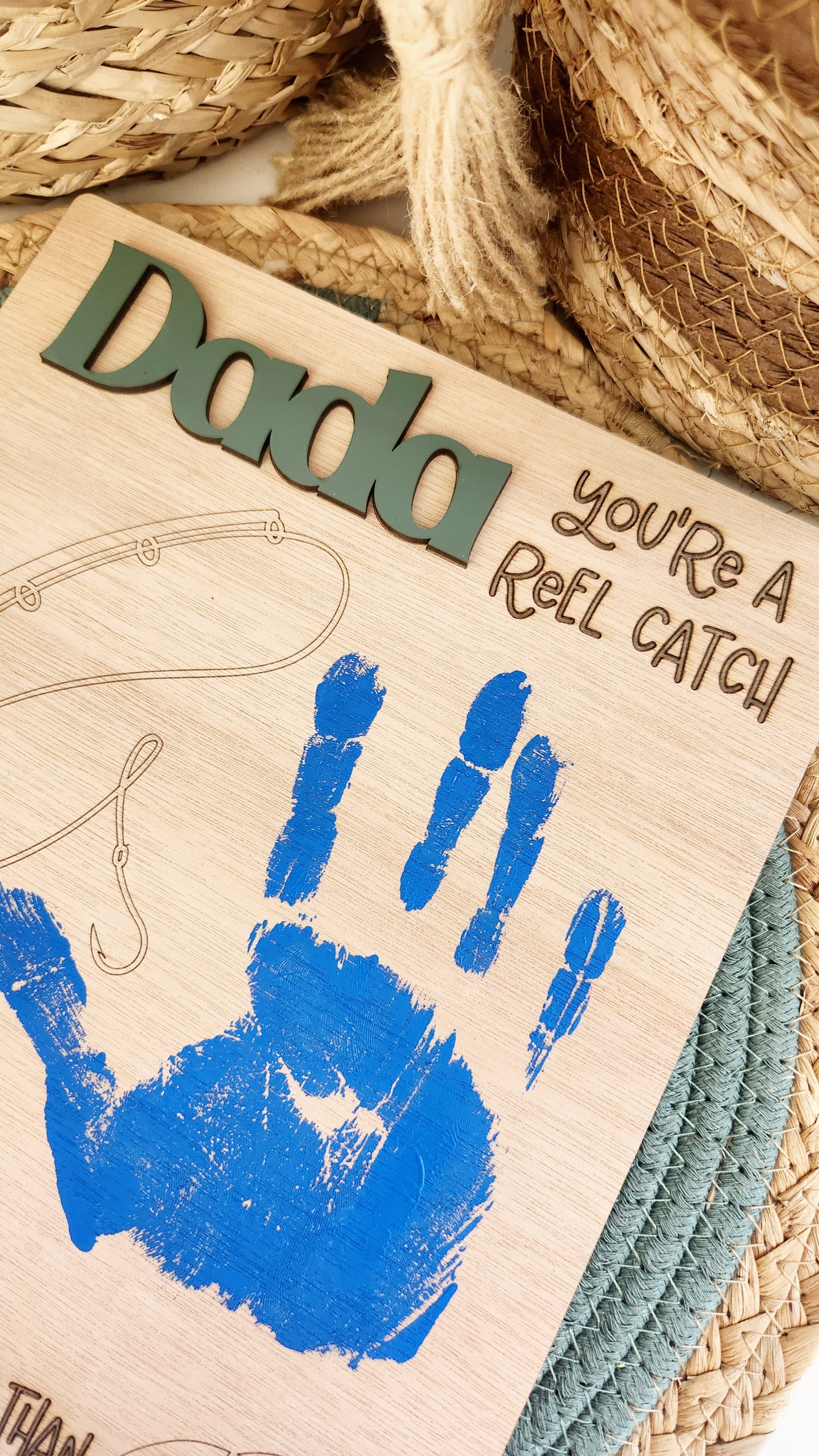 "Reel Catch" plaque