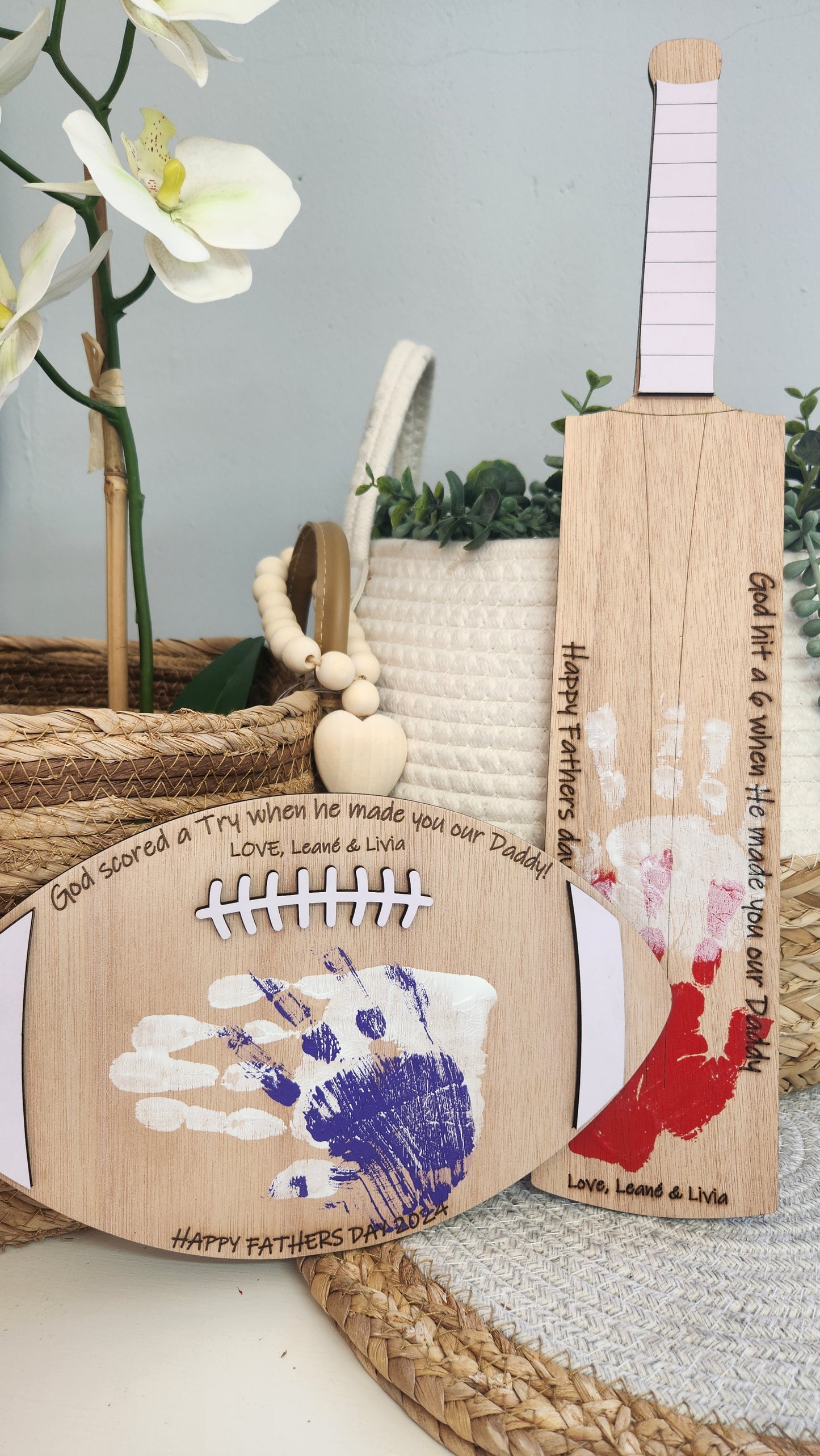 Fathers day Cricket bat plaque