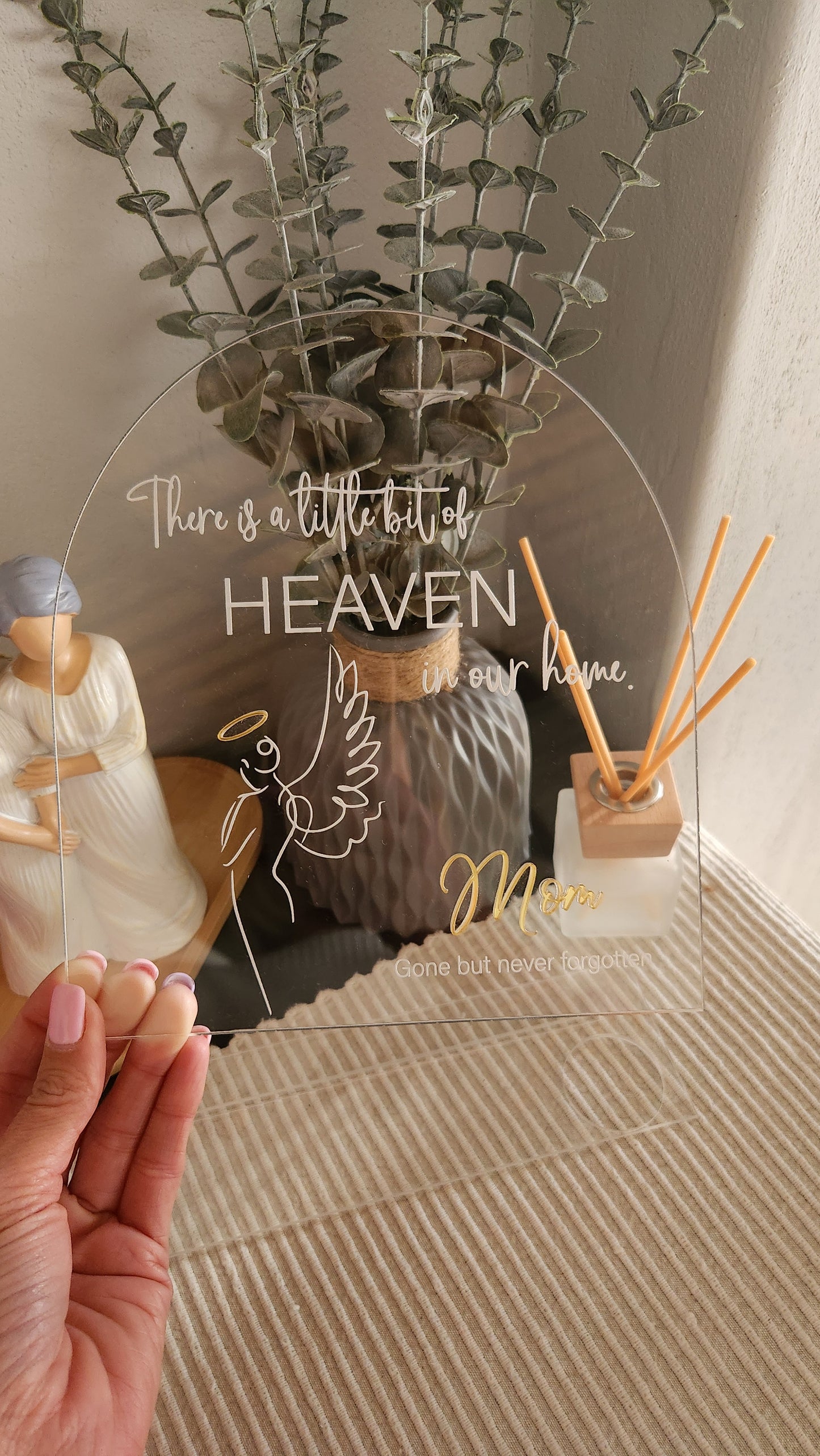 Angel Memorial Plaque (Acrylic)