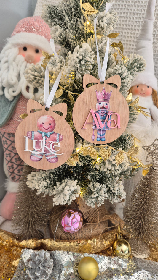 Printed Christmas Baubles