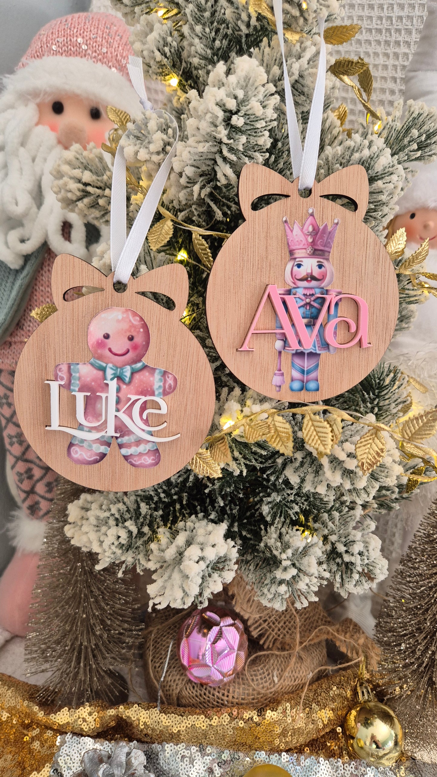 Printed Christmas Baubles