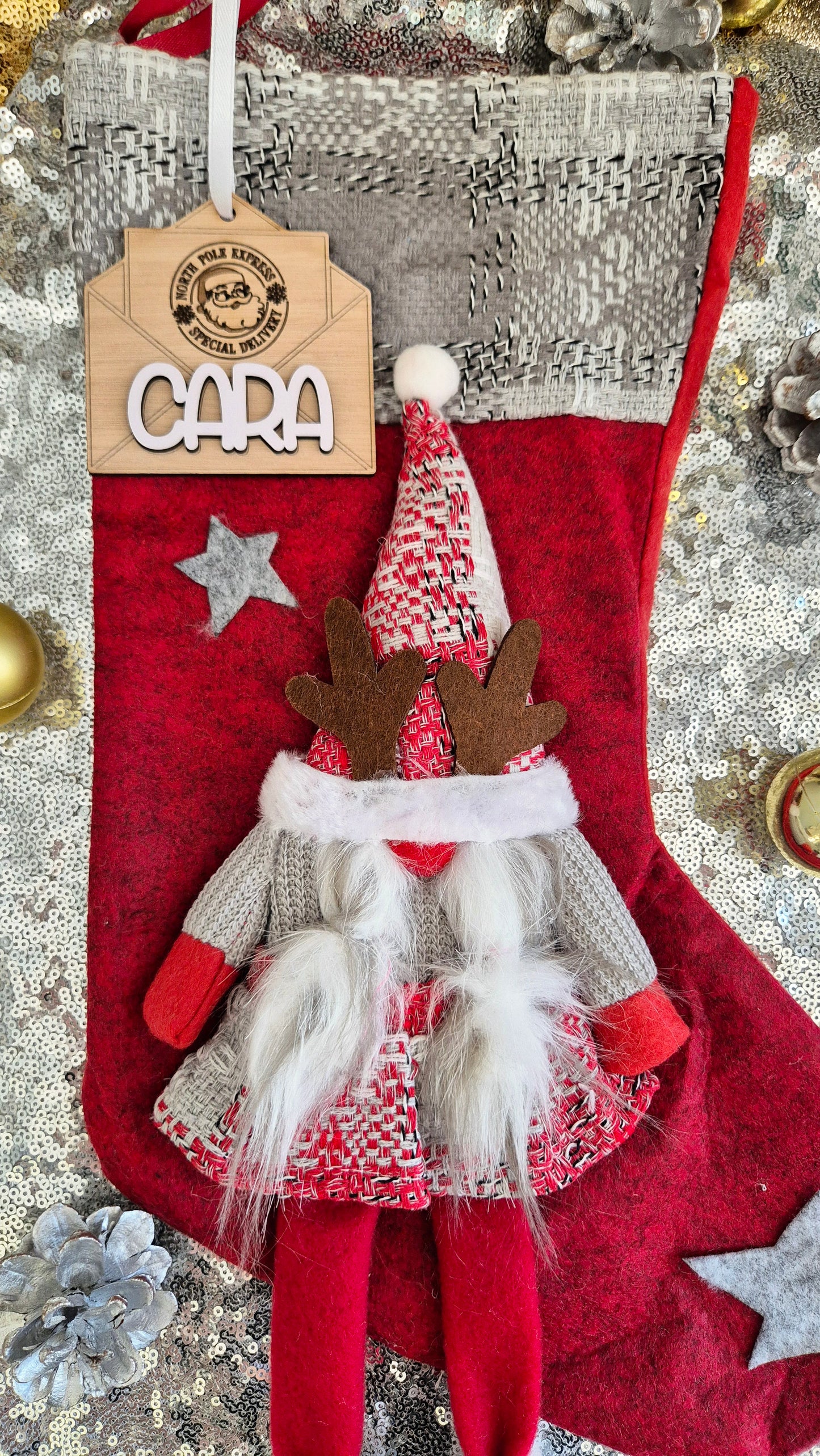 Personalised Gnome Stockings