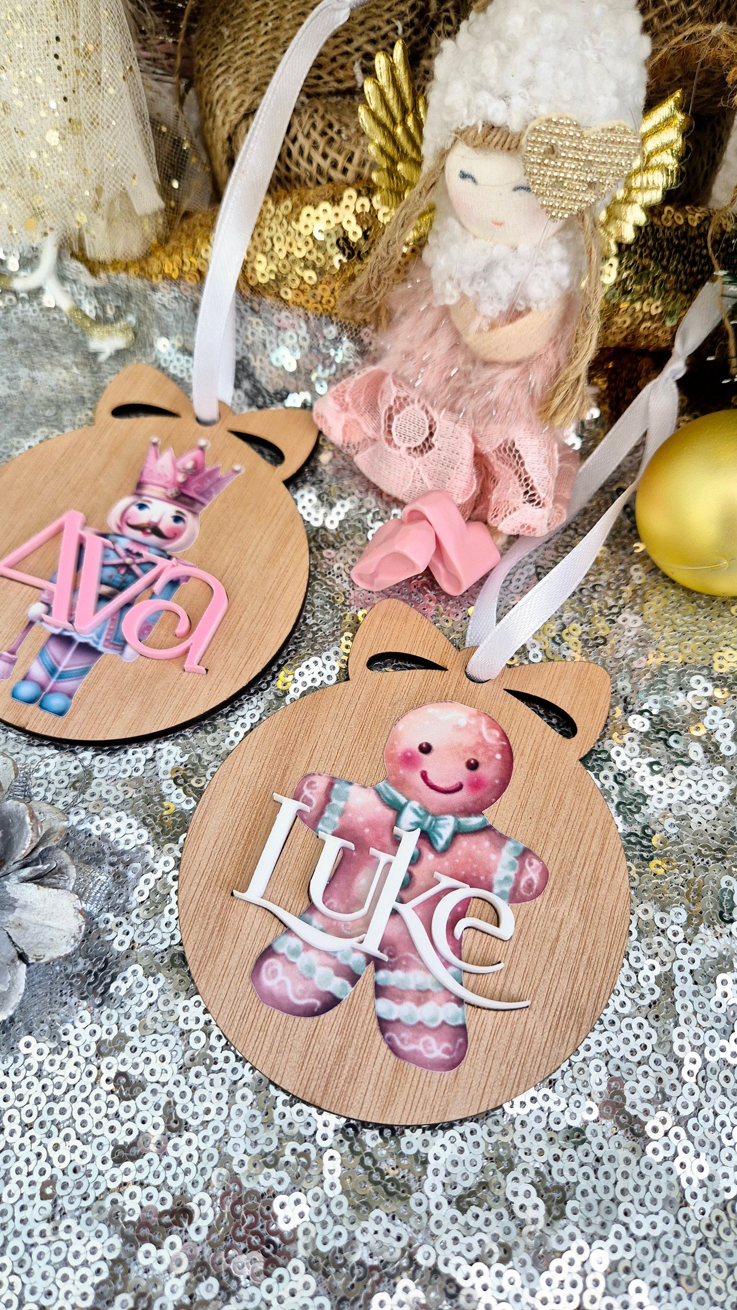 Printed Christmas Baubles