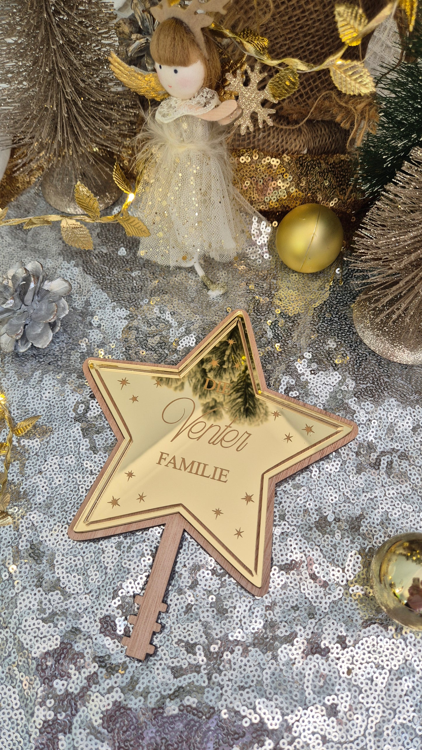 Christmas tree Topper (medium 150mmW)