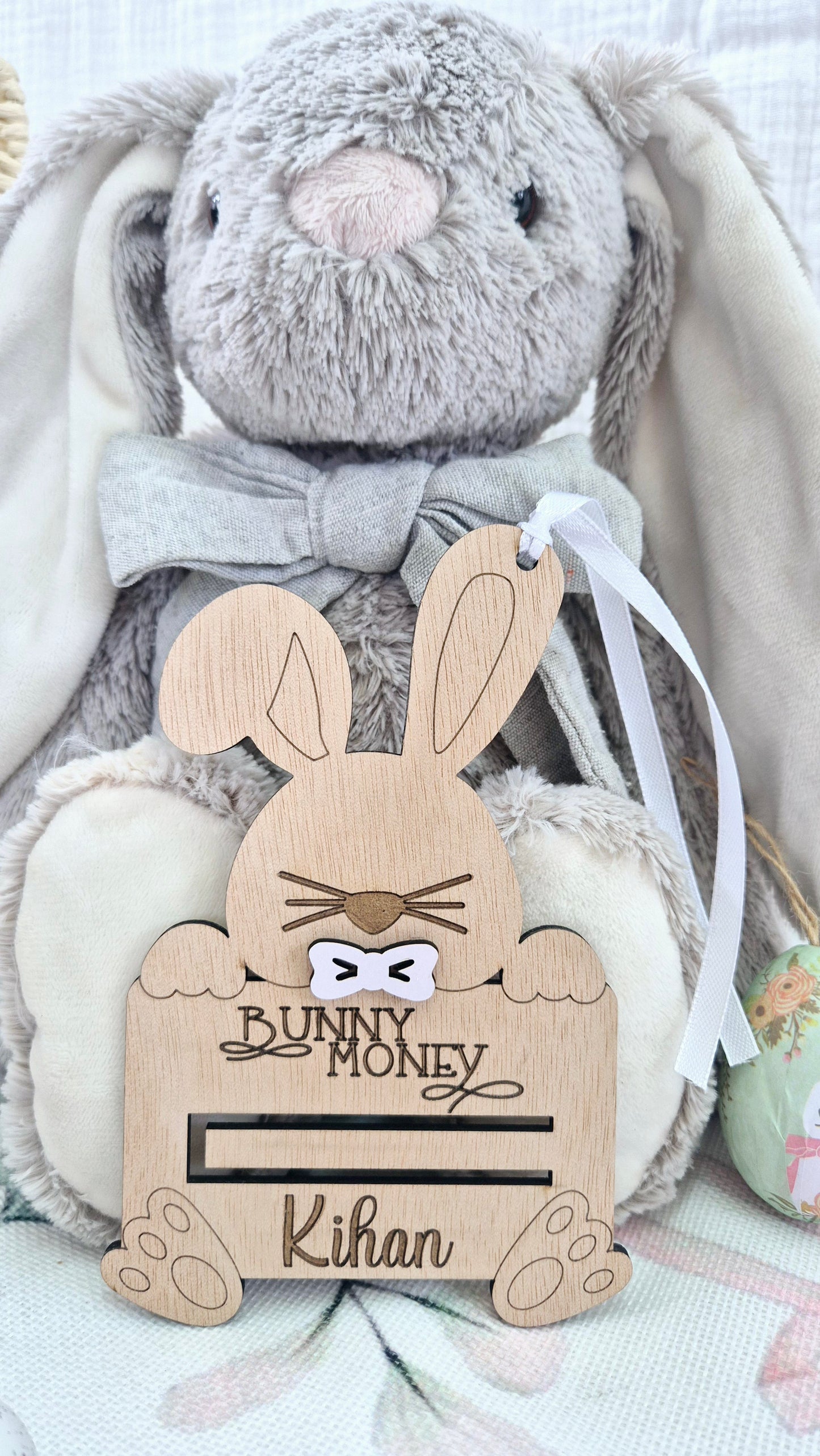 Personalized Bunny Money Holder