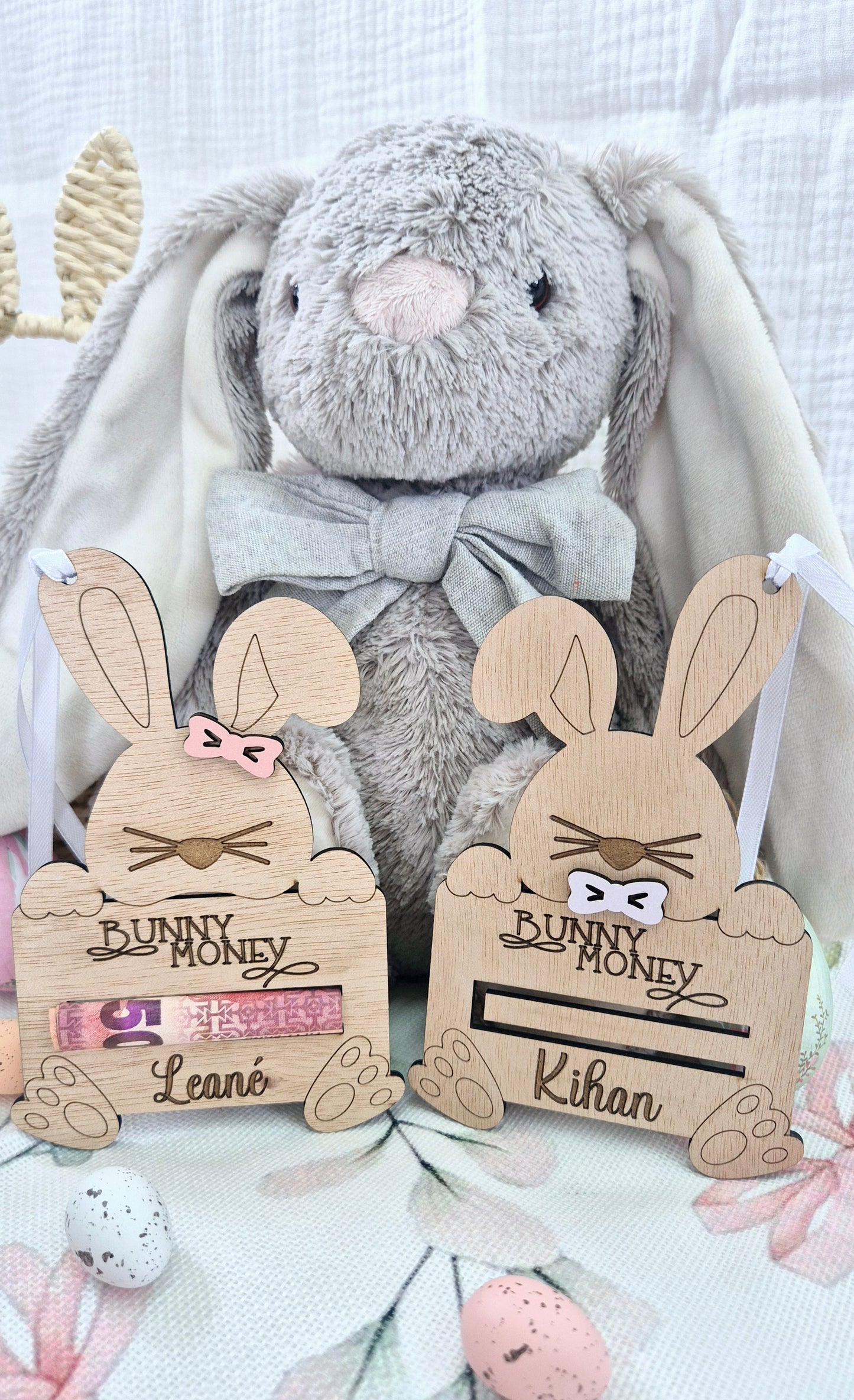 Personalized Bunny Money Holder