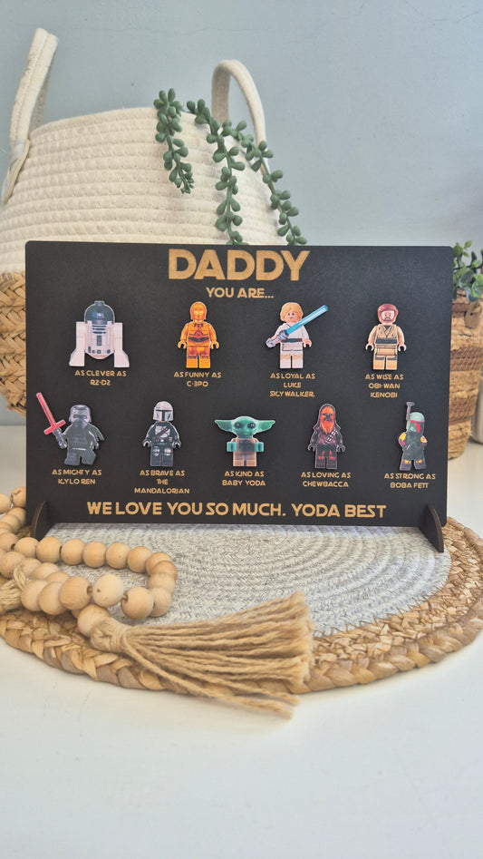 Starwars figurines Plaque