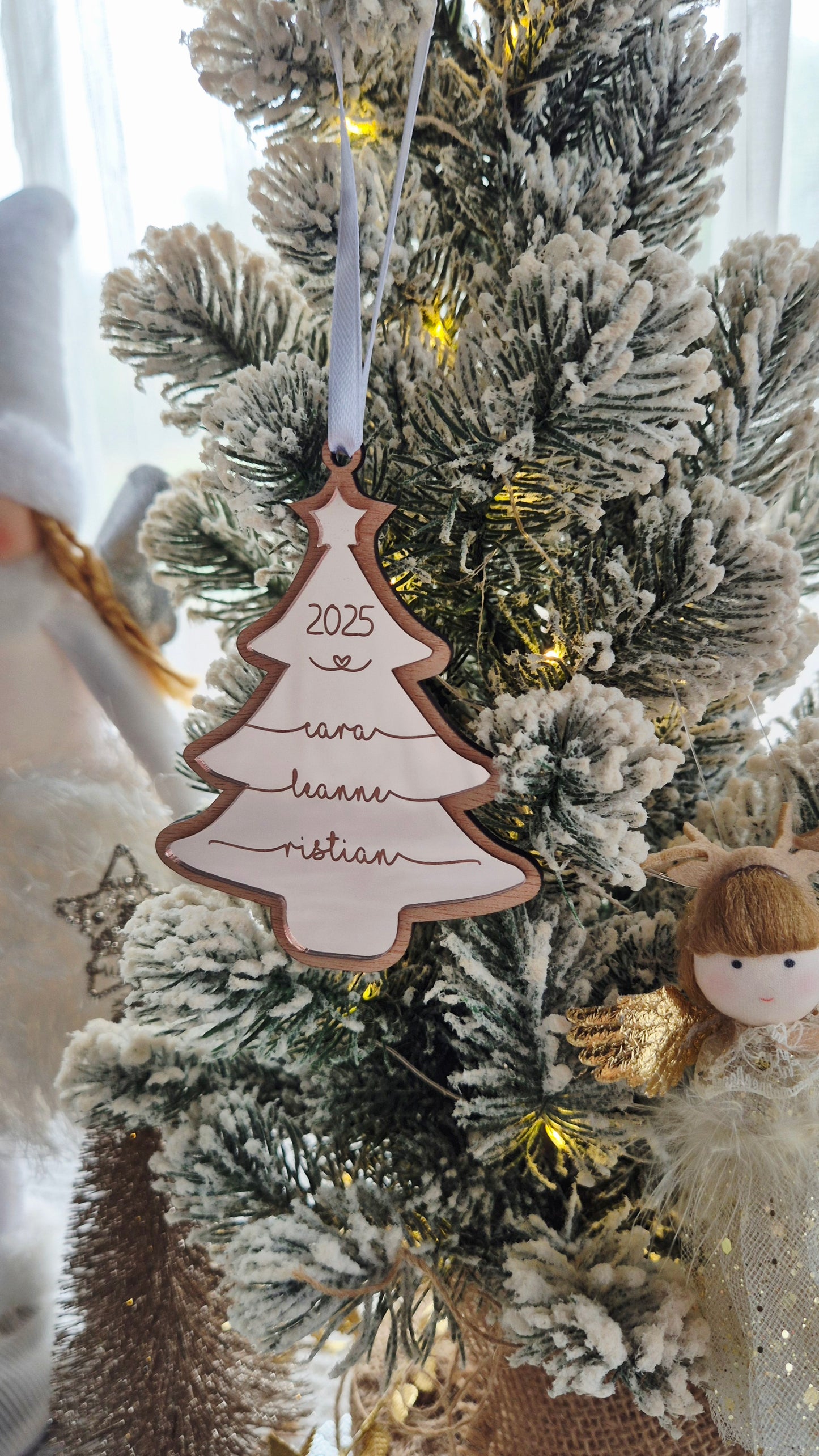 Double layer Family Tree Ornament