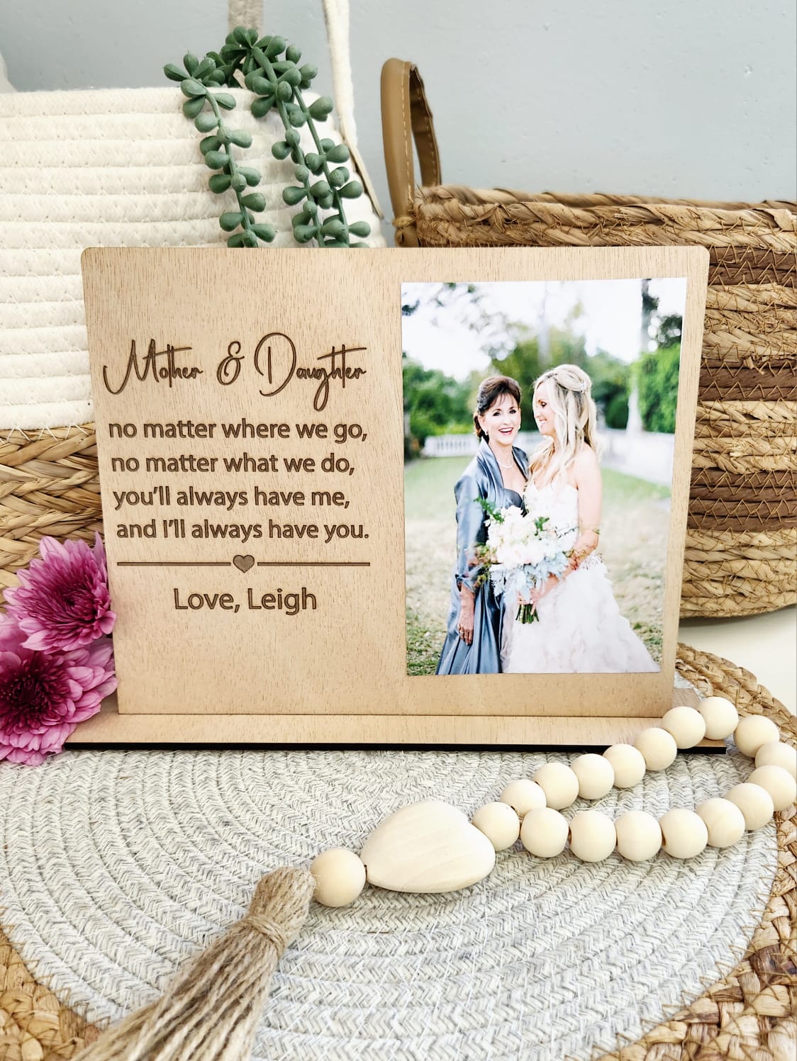 Mother & Daughter Picture plaque