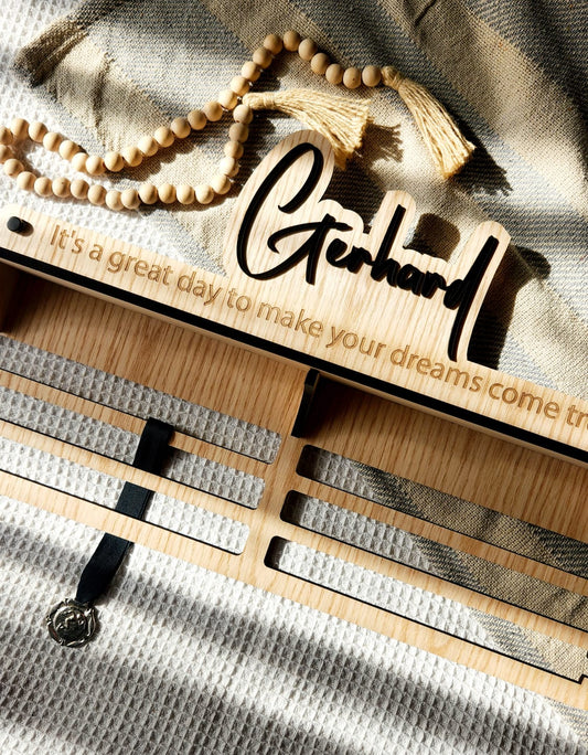 Medal Hanger with trophy display